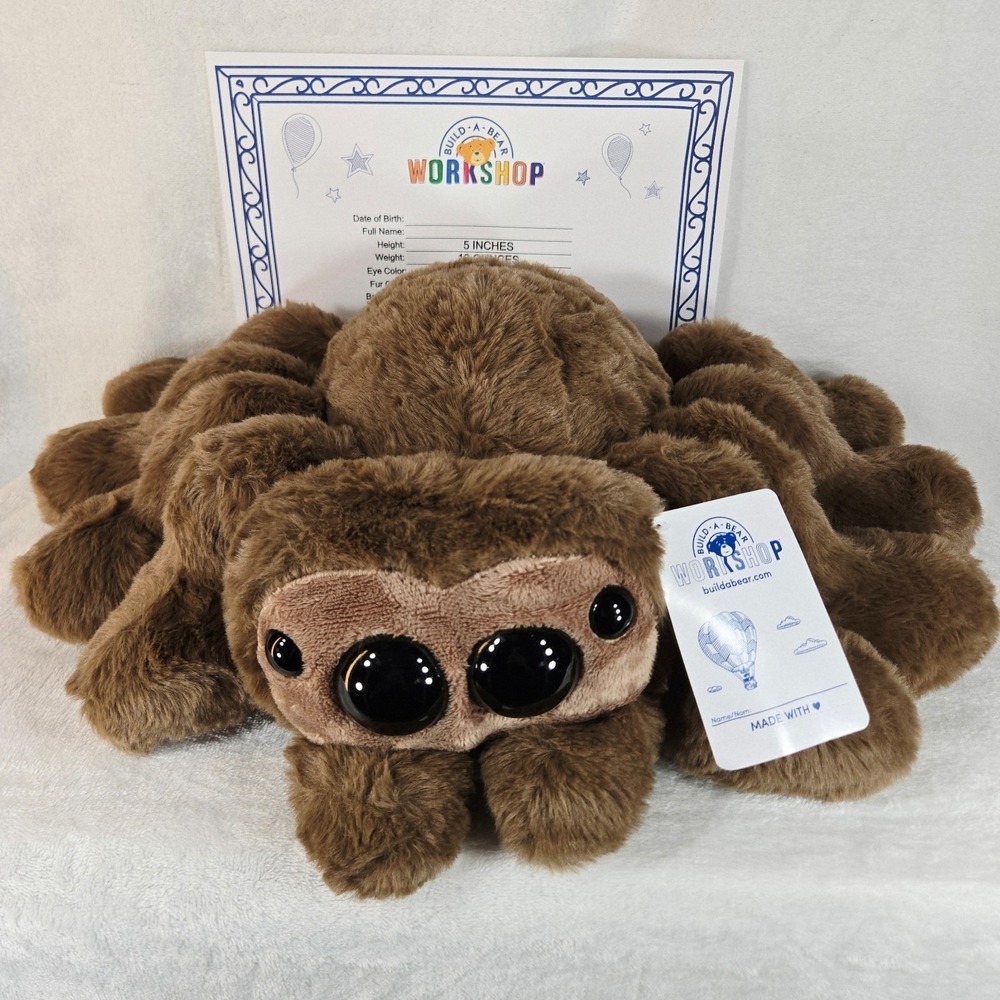 Build A Bear Halloween 2026 Jumping Spider Full Size Plush w/ Certificate NWT